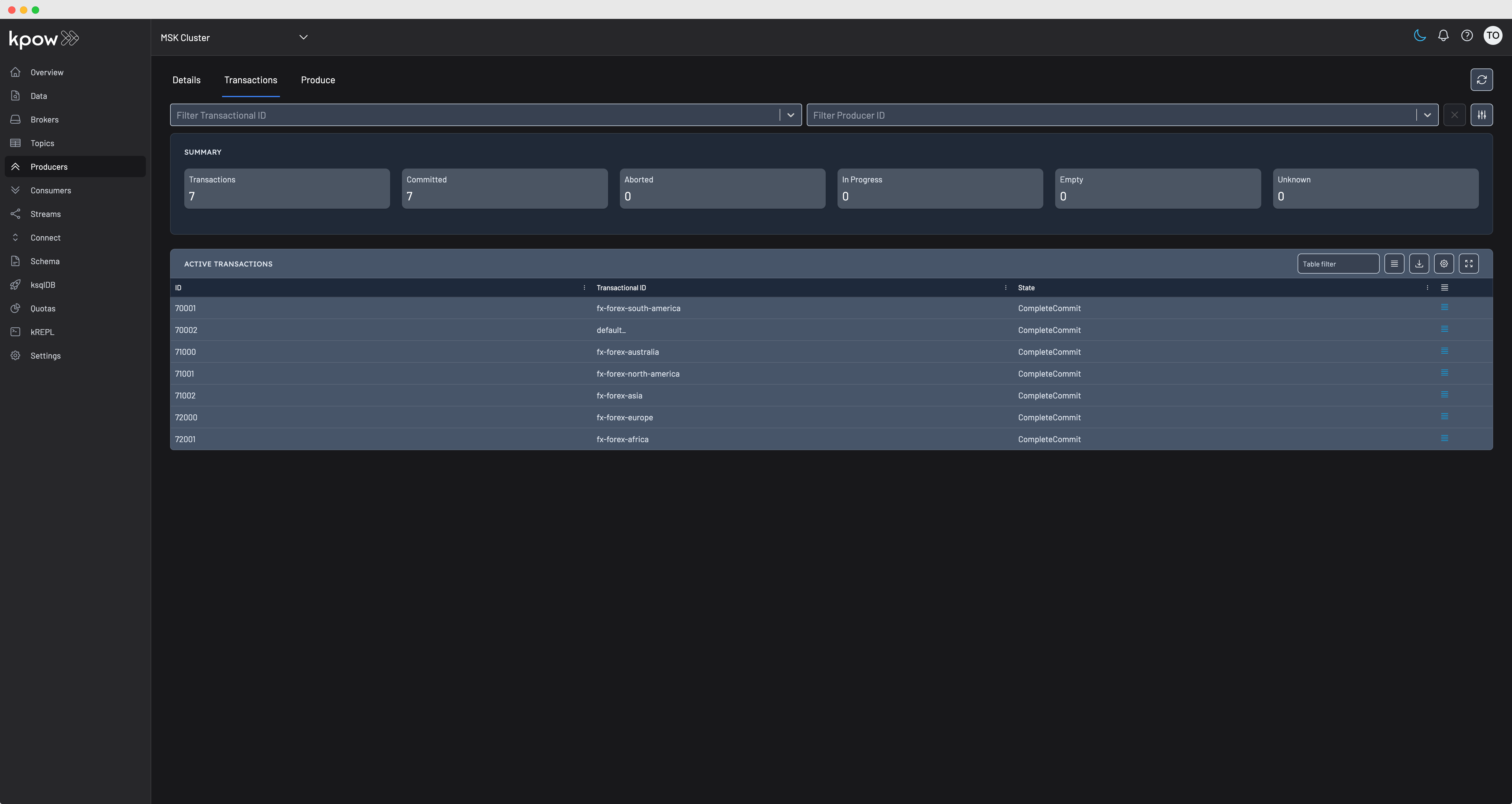 Kpow Producers UI